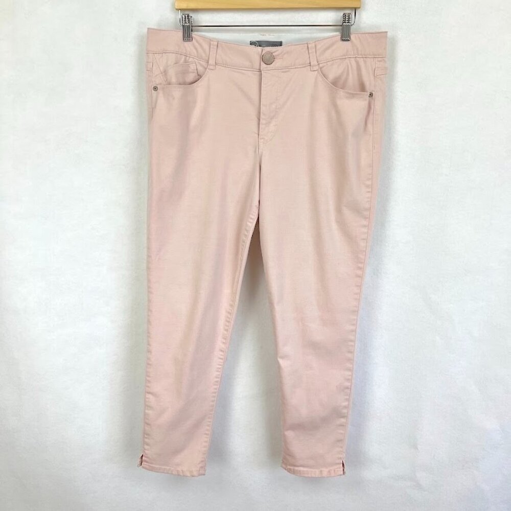 Wit & Wisdom Ab Solution Ankle Skimmer Pants Spring Pastel Preppy Casual Boho 16